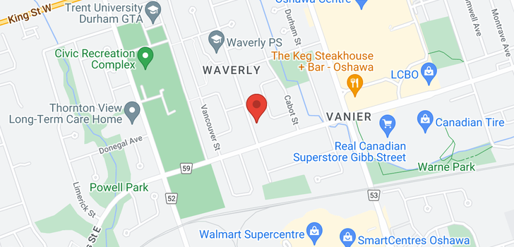map of 235 Waverly St S
